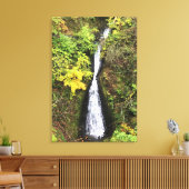 Shepperd's Dell-Herfsten, Columbia River Gorge, OF Canvas Afdruk (Insitu (Woonkamer))