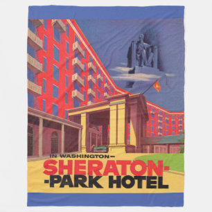 Sheraton Park Hotel van 1950 - Washington, DC en Fleece Deken