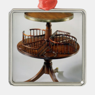 Sheraton tweeledige domme ober metalen ornament