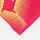 Sherbert Flowers Customize name Blanket Fleece Deken (Hoek)