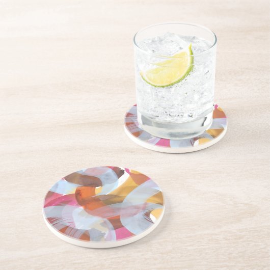 Sherbert I Zandsteen Onderzetter (Zijkant)