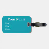 Sherbet de Oranje Tabby Cat Bagagelabel (Achterkant horizontaal)