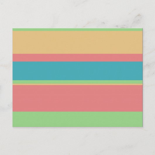 Sherbet Ice Cream Stripes Briefkaart (Voorkant)