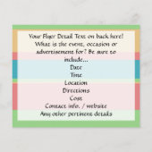 Sherbet ijs strepen flyer (Achterkant)