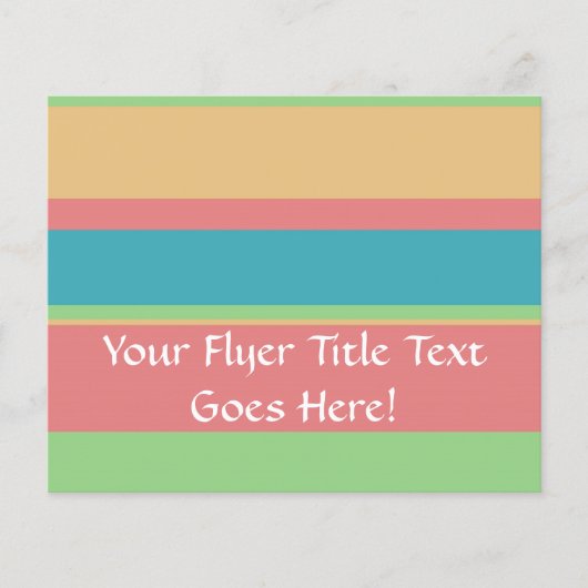 Sherbet ijs strepen flyer (Voorkant)