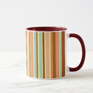Sherbet Stripes Ringer Coffee Mok