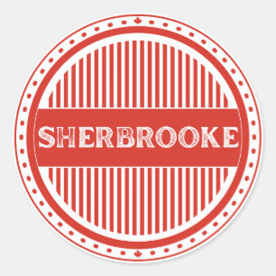 Sherbrooke City Pride Embleem – Canadese identitei Ronde Sticker