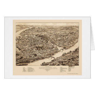 Sherbrooke, Québec, Canada Panoramic Map - 1881