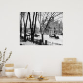 Sherbrooke Street in de winter, Montreal Notman - Poster (Keuken)