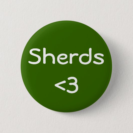 Sherds Love Ronde Button 5,7 Cm (Voorkant)