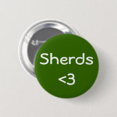 Sherds Love Ronde Button 5,7 Cm (Voorkant /achterkant)