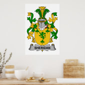 Sheridan Family Crest Poster (Keuken)