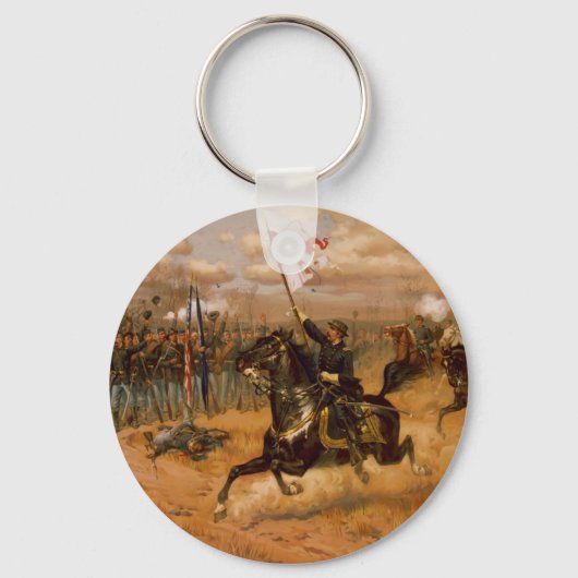 Sheridans Ride door Thure de Thulstrup Sleutelhanger (Voorkant)