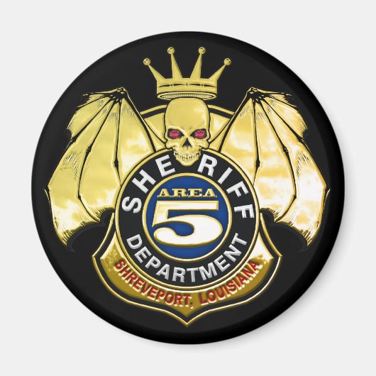 Sheriff Area 5 Badge Magneet (Voorkant)