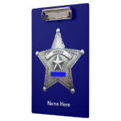 Sheriff Badge Custom Acrylic klembord (Links)