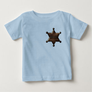 Sheriff Badge Custom Baby Bodysuit