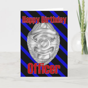 Sheriff Badge Happy Birthday Kaart