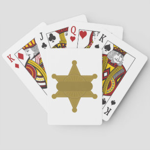 Sheriff Badge Pokerkaarten