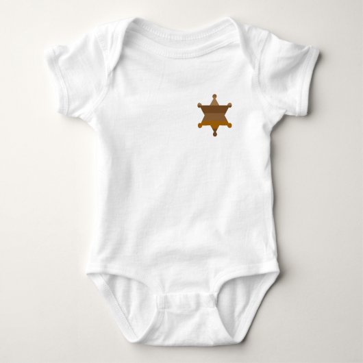 sheriff badge romper (Voorkant)