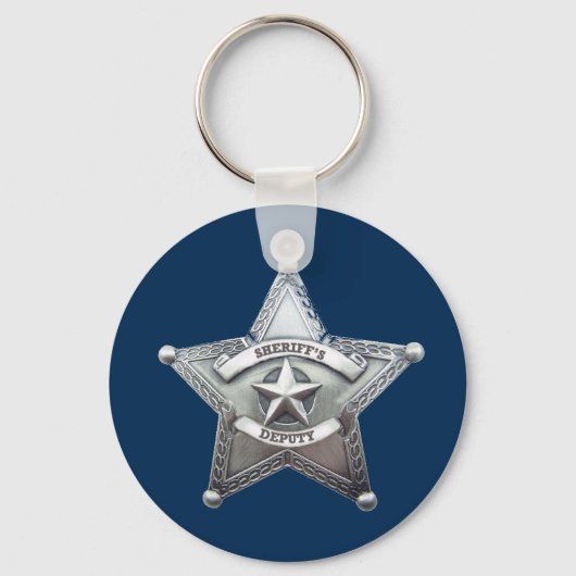 sheriff Badge Sleutelhanger (Voorkant)