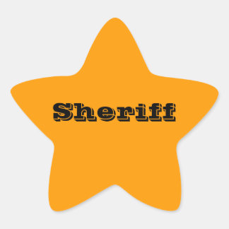 Sheriff Badge Stickers
