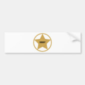Sheriff Bumpersticker (Voorkant)