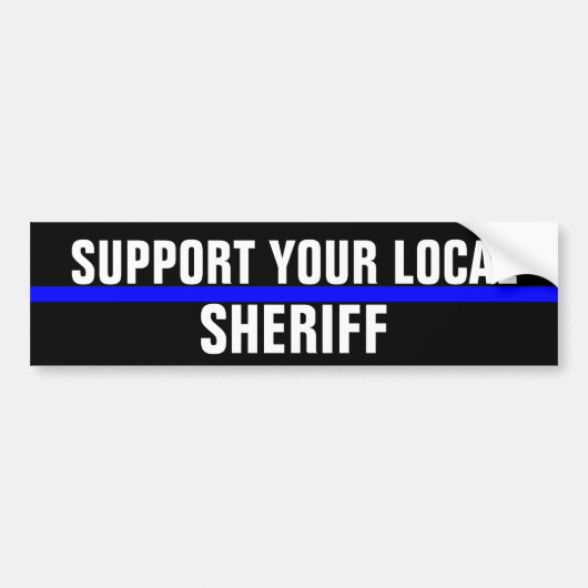 Sheriff Bumpersticker (Voorkant)