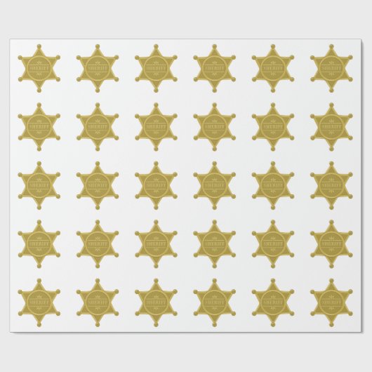 Sheriff Cadeaupapier (Vlak)