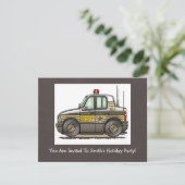 Sheriff Car Patrol Kaart (Staand voorkant)