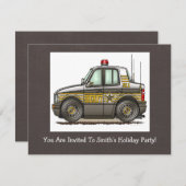 Sheriff Car Patrol Kaart (Voorkant / Achterkant)