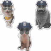 Sheriff Cat Sticker (Voorkant)