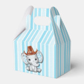 Sheriff Cowboy Olifant Baby shower Bedankdoosjes (Achterkant)