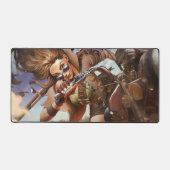 Sheriff Gaming Desk Mat | Motorbike Rider Art (Recto)