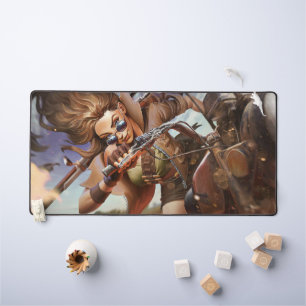 Sheriff Gaming Desk Mat Motorrijder Art