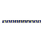 Sheriff Gold Badge op Dark Blue Pattered Lint (Voorkant)