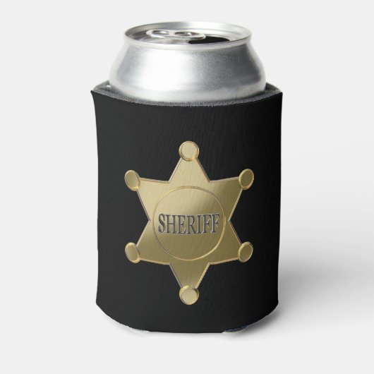 Sheriff golden star blikjeskoeler (Blikje Achterkant)