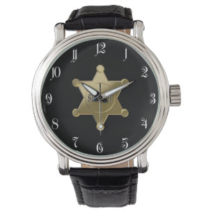 Sheriff golden star horloge