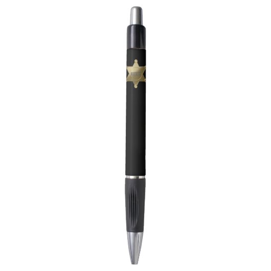 Sheriff golden star pen (Voorkant Verticaal)