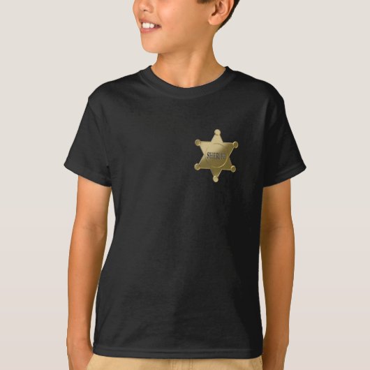 Sheriff gouden ster t-shirt (Voorkant)