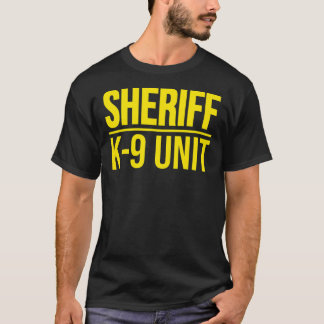 SHERIFF K-9 UNIT POLIS DOG UNIFORM OFFICER COSTUM T-SHIRT