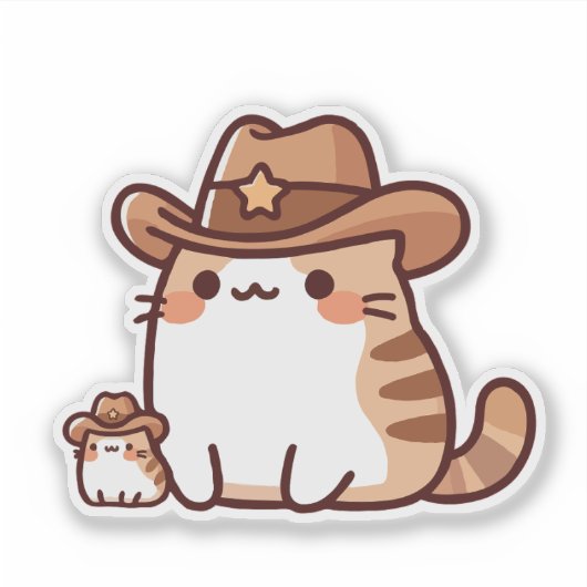 Sheriff Kat Sticker (Voorkant)