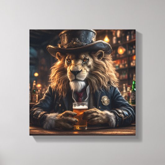 Sheriff Lion Canvas Afdruk (Voorkant)