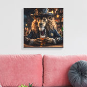 Sheriff Lion Canvas Afdruk (Insitu (Woonkamer))