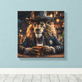 Sheriff Lion Canvas Afdruk (Insitu (Houten vloer))