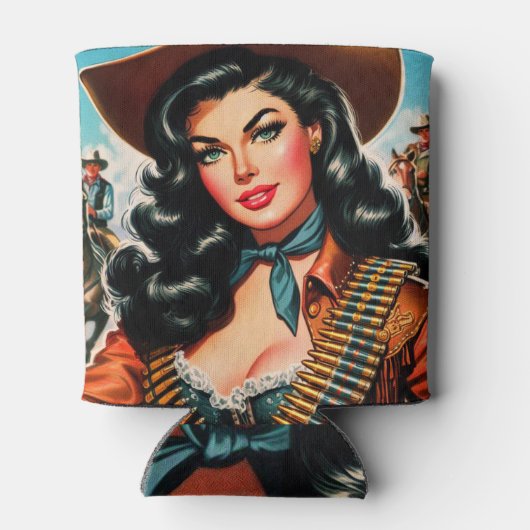 Sheriff Pin-up Blikjeskoeler (Achterkant)