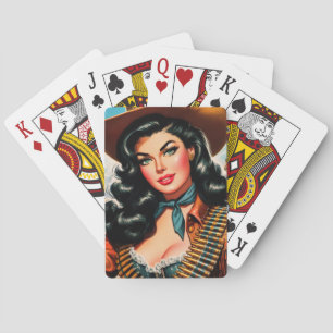 Sheriff Pin-up Pokerkaarten