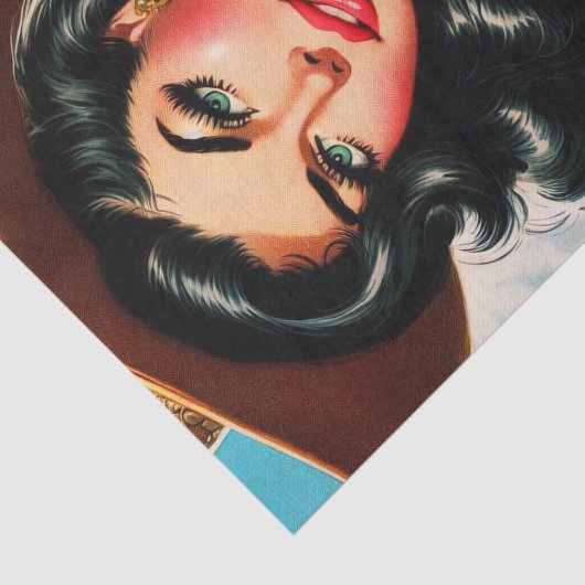 Sheriff Pin-up Tissuepapier (Detail)