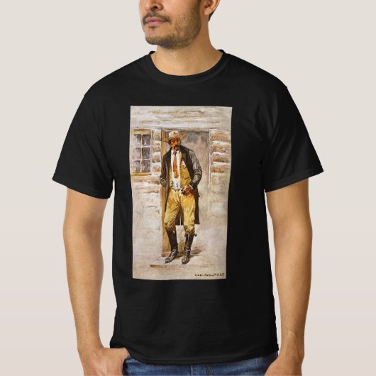 Sheriff Portret van Seltzer, West Cowboy T-shirt (Voorkant)