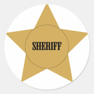 Sheriff Ronde Sticker