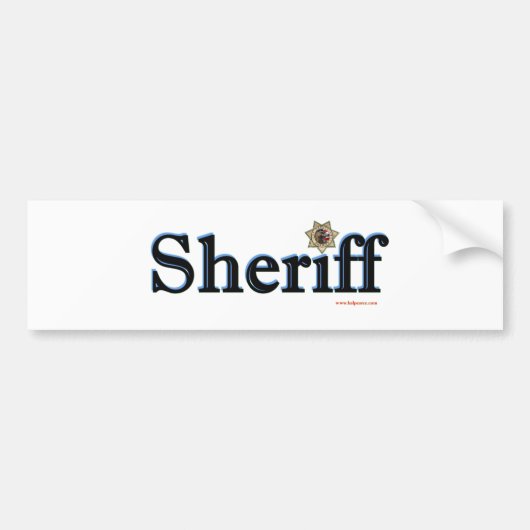 Sheriff_Script Bumpersticker (Voorkant)
